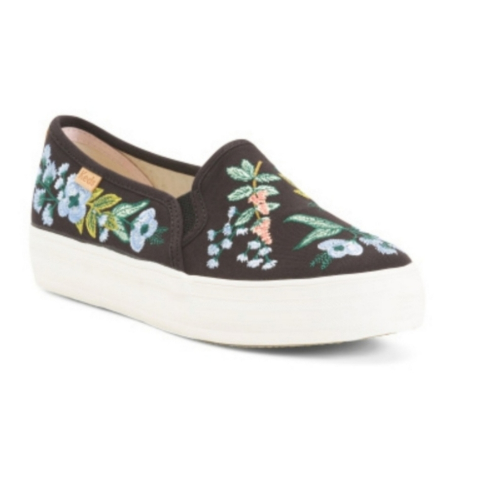 🙂SOLD@MERCARI🙂🆕️ Keds x Rifle Paper Co. Embroidered Slip on sneaker